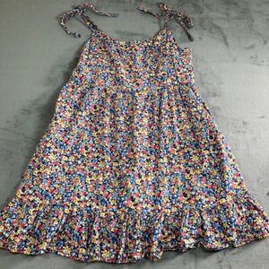 Old Navy Womens XL Floral Cami Dress Tie Shoulder Smocked
